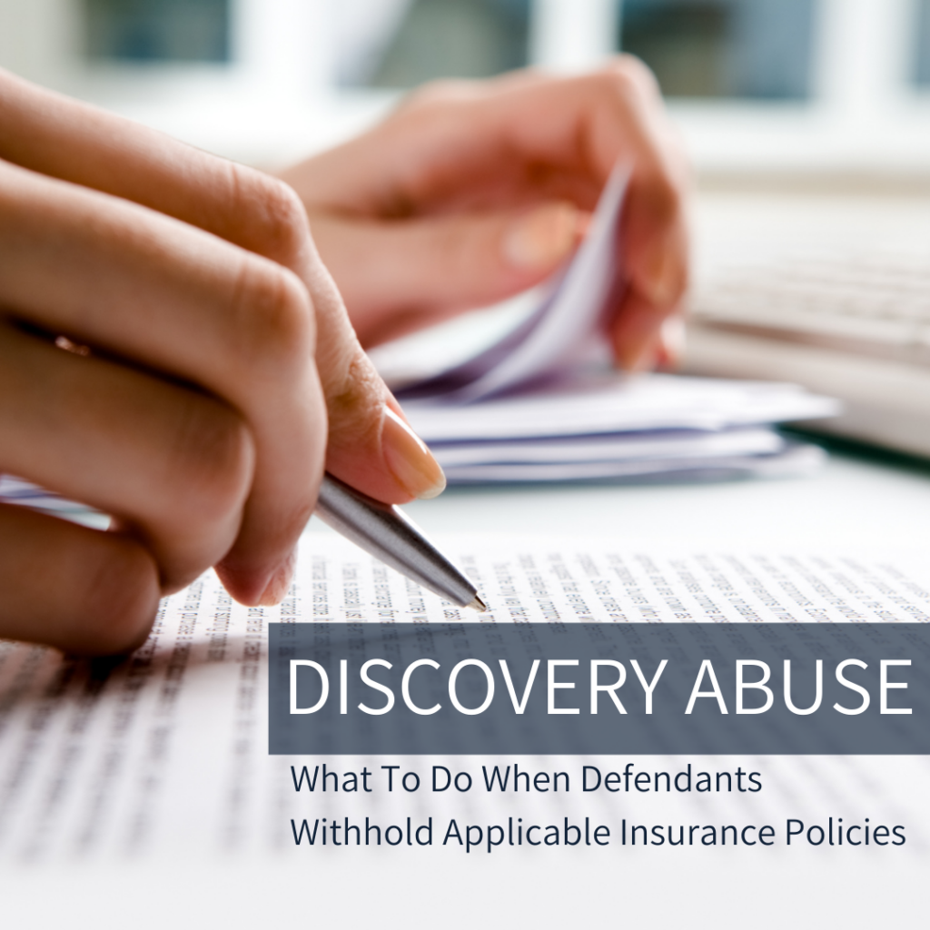 Discovery Abuse